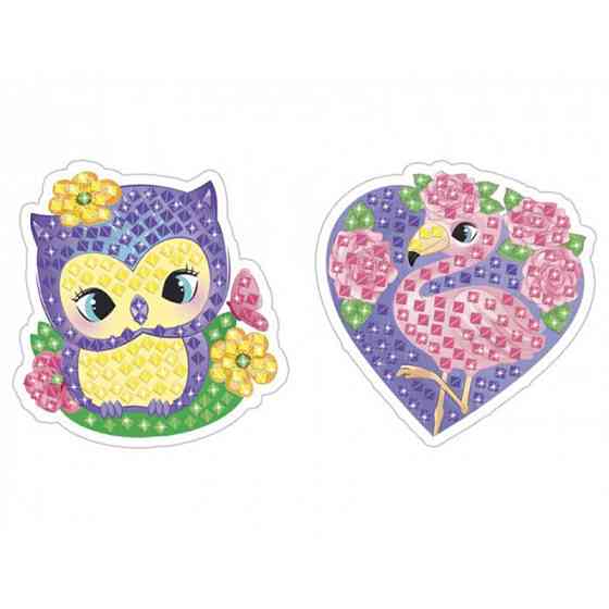 Стікерна мозаїка "Сова та Фламінго" 10100514У з розмальовкою Вінниця