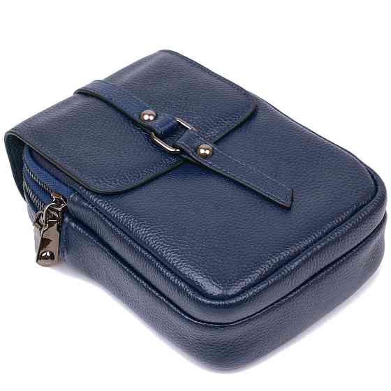 Сумка мужская из кожи Vintage 20694 Синий Киев