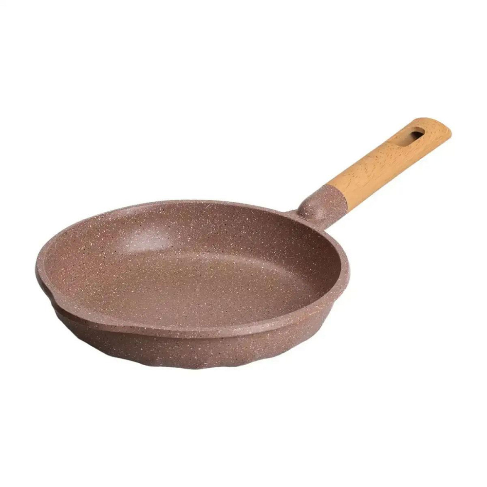 Алюминиевая сковорода 1,8 л, мраморное антипригарное покрытие, Ø 24 см, толстое дно, кофейный MGC HP-4-418CO Киев - изображение 1