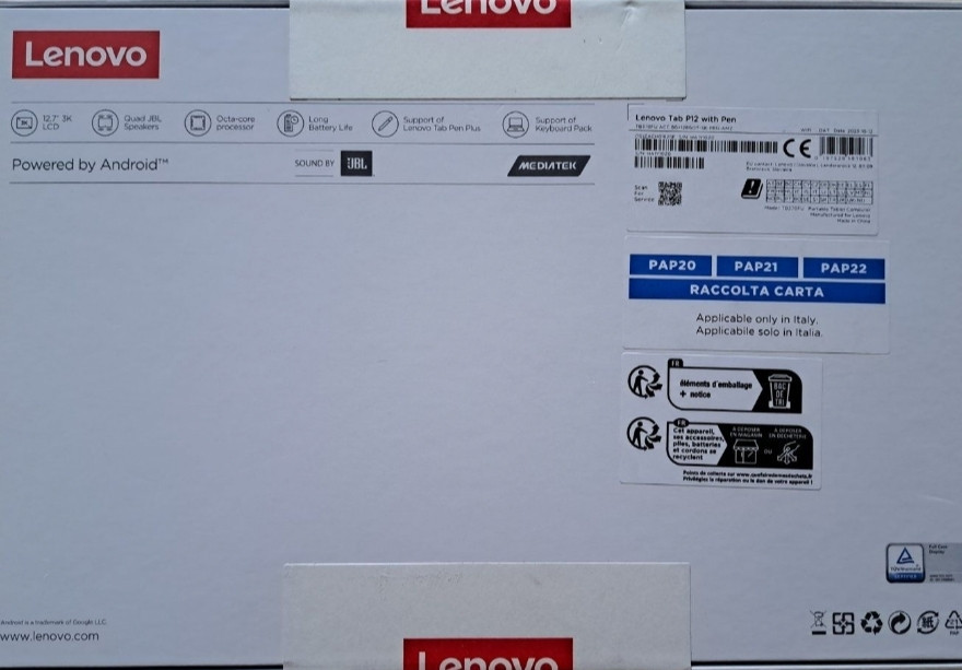 Новий Планшет Lenovo Tab P12 8/128GB Wi-Fi Storm Grey + Pen Киев - изображение 1