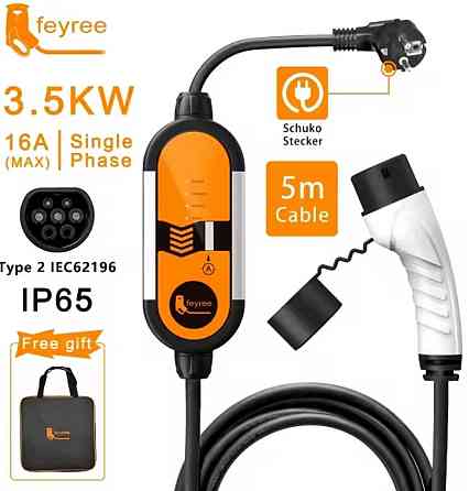 Зарядка Tesla 3 Y S X Feyree 16a 5м кабель Type — Tesla 3.5 кВт. Київ