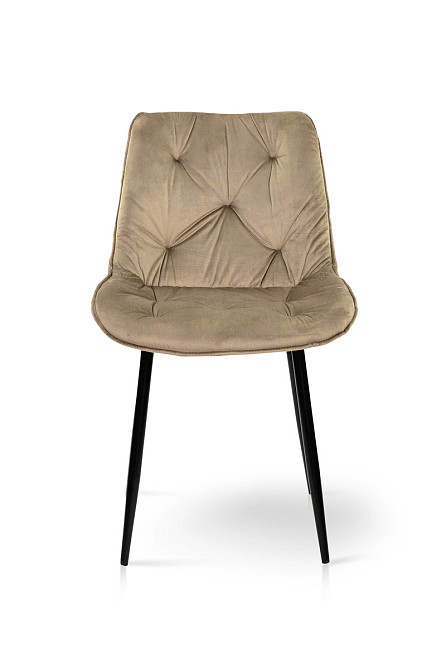 Стілець Прадо чорний/ велюр мокрий пісок Киев - изображение 2