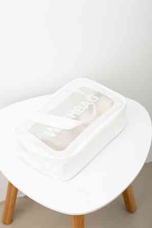 Прозора сумка-косметичка з ручками Washbag White 25см Вінниця