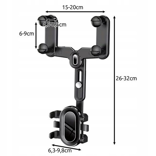 Держатель для телефона в машину для крепления на зеркало Xtrobb (24983) Нововолынск - изображение 6