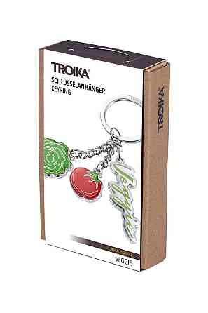 Брелок Troika VEGGIE, метал, емаль Ровно