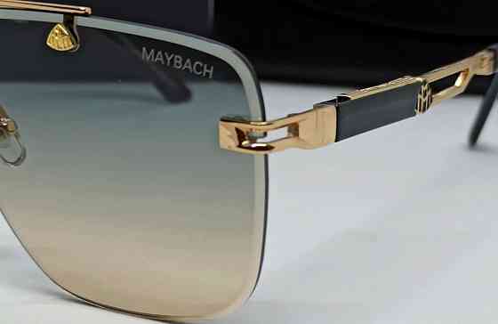 Брендові окуляри унісекс-лінзи бежево синій градієнт безправні із золотом. Київ