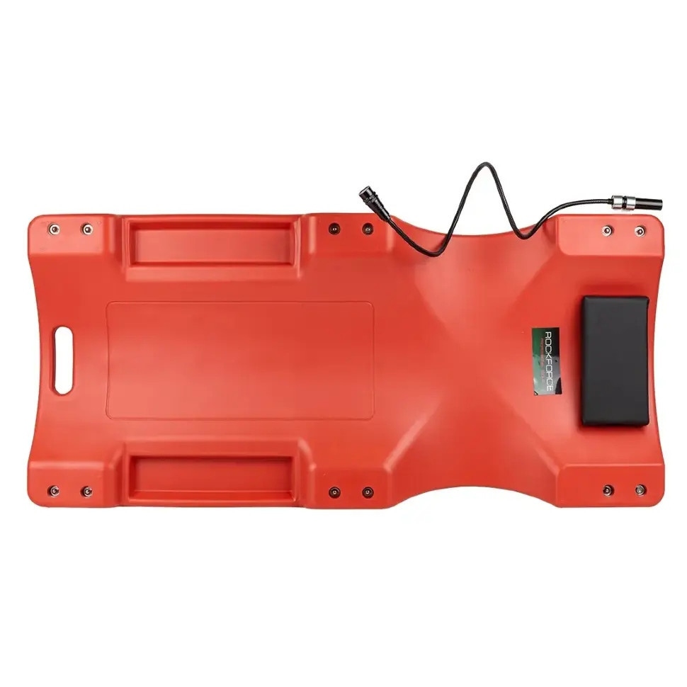 Лежак пластиковий підкатний на 6-ти колесах з ліхтарем на гнучкому подовжувачі 40'' (1050х490х95мм) ROCKFORCE Одеса - фото 3