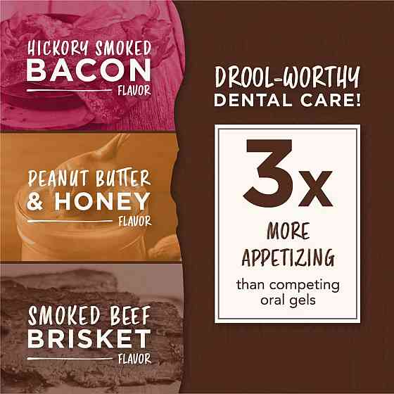 Набор для ухода за полостью рта собак TropiClean Enticers для Kong Dental Ball гели с разными вкусами, 3 шт Винница