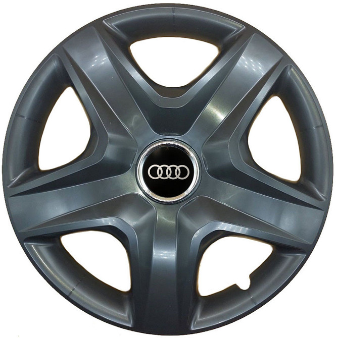 Автомобільні модельні ковпаки R16 SJS Audi 418 4шт, чорні Київ - фото 1