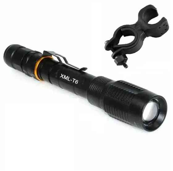 Ручной фонарик Bailong Police BL-2804-T6 + 2х18650 1000лм (5 режимов) с креплением для велосипеда Винница