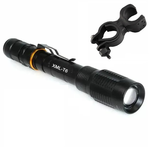 Ручной фонарик Bailong Police BL-2804-T6 + 2х18650 1000лм (5 режимов) с креплением для велосипеда Винница - изображение 1