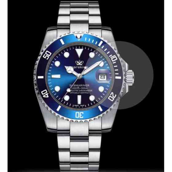 Чоловічий наручний годинник Hemsut Zurich Blue (Сріблястий) Вінниця