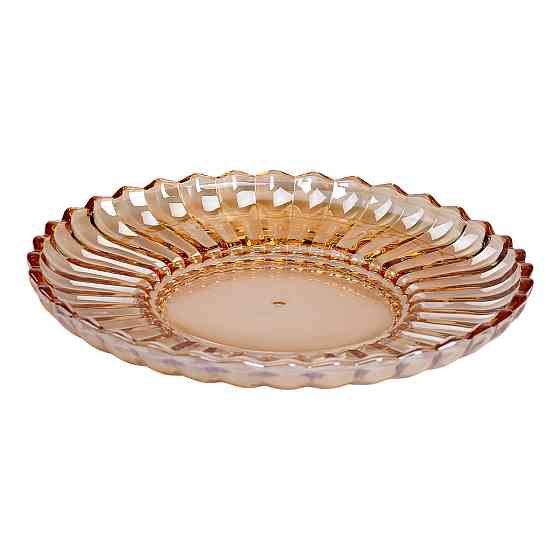 Yiwu Блюдо сервірувальне Ø 28 скляне прозоре для подачі закусок, десертів, фруктів HP-YH-52 Киев