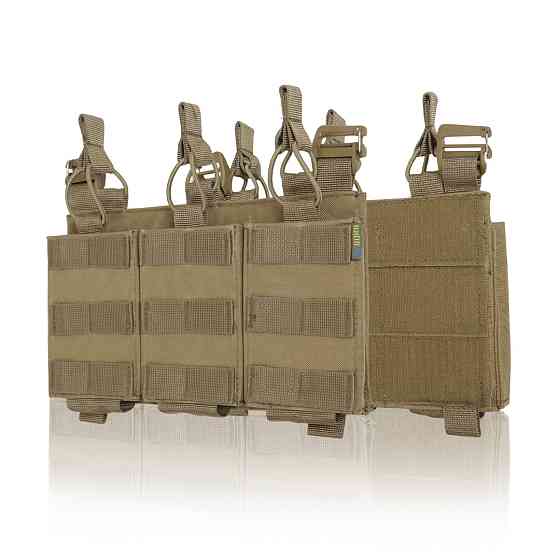 Зʼємна передня панель до плитоноски з підсумками під 3 магазини койот Київ