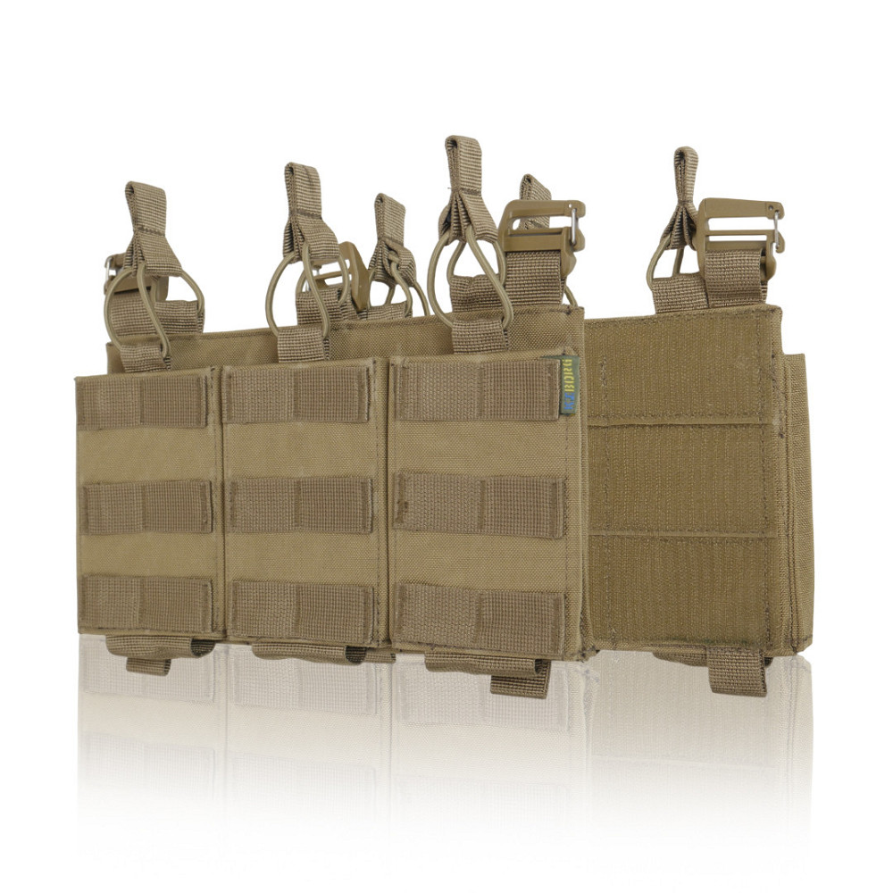 Зʼємна передня панель до плитоноски з підсумками під 3 магазини койот Київ - фото 1