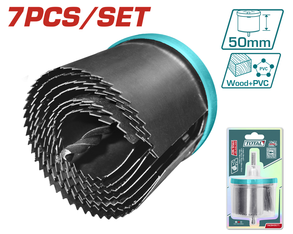 Набір коронок по дереву TOTAL TACSH3071 (7049900) Київ - фото 1