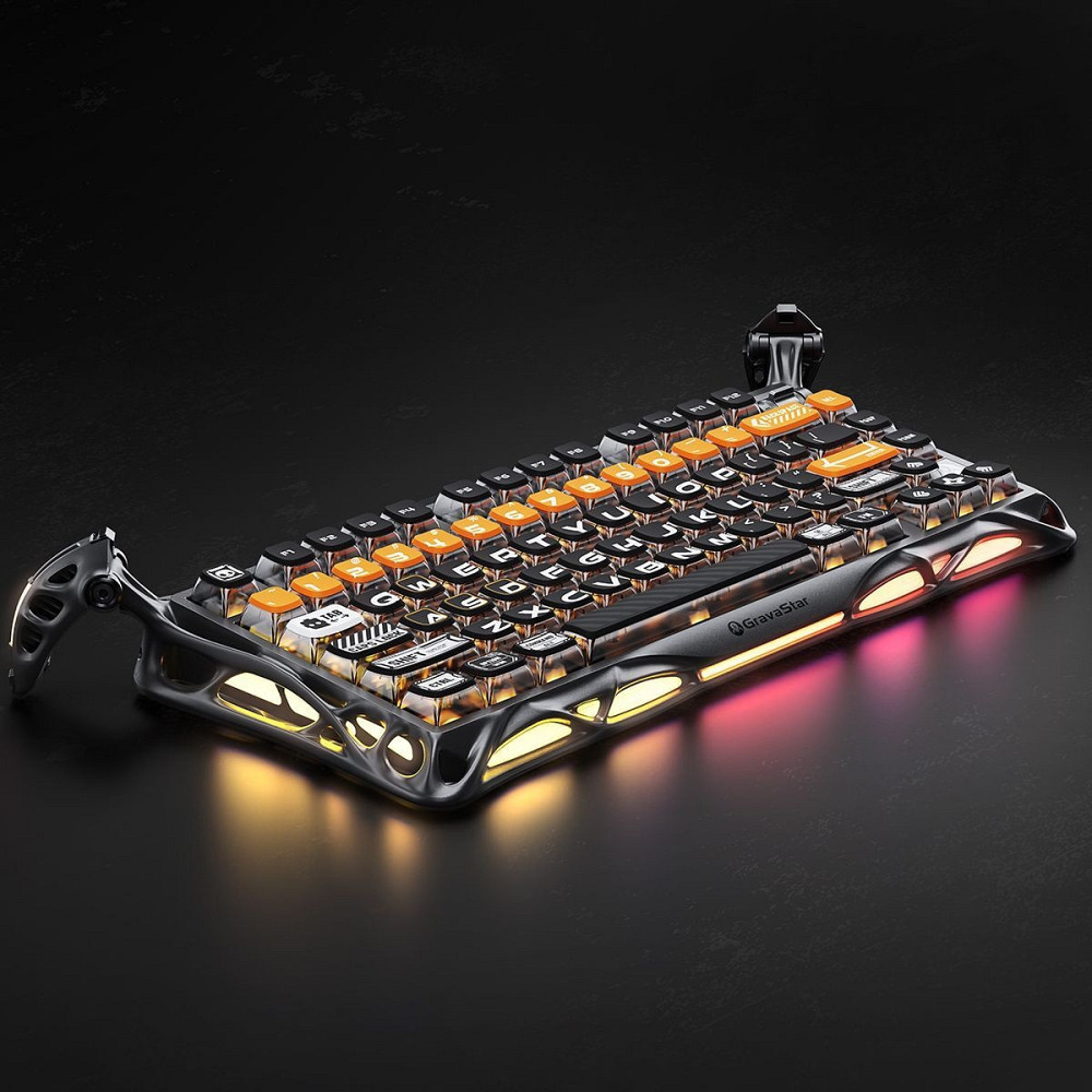 Клавіатура бездротова GravaStar Mercury K1 Pro CyberFlare (GSK1PRO_BO_BLK) ( 16355 ) Харків - фото 6