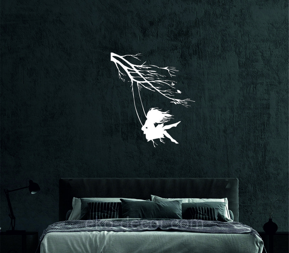 Декоративне настінне Панно «Дівчинка та голуб» Декор на стіну 90*80 см, Білий Київ - фото 4