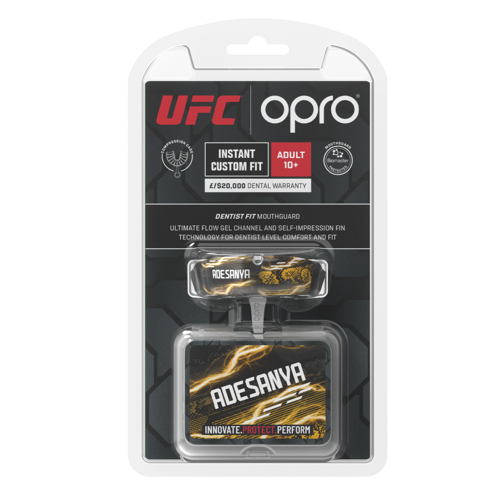 Капа OPRO UFC Fighter Collection Israel Adesanya доросла (вік 11+) Black (art.102529005) Каменское - изображение 8