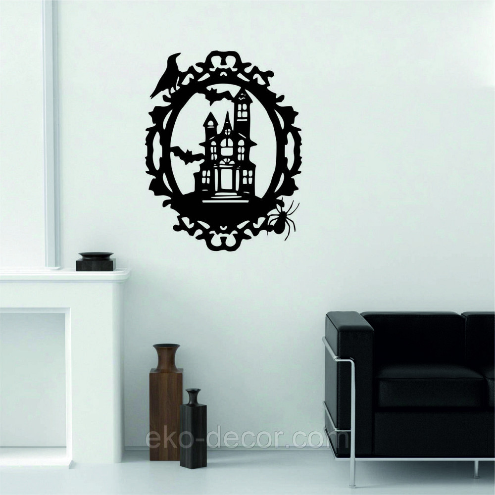 Декоративне настінне Панно «Замок», Декор на стіну 70*54 см, Чорний Київ - фото 9