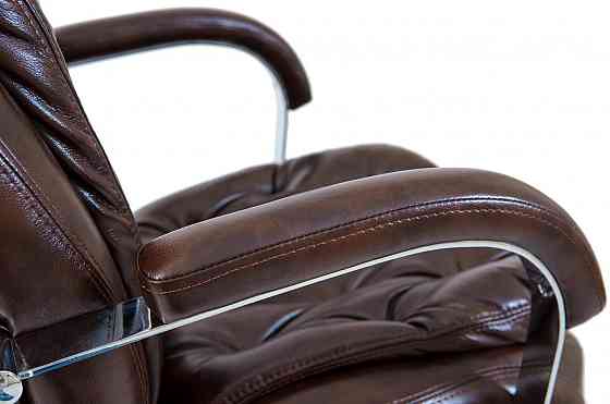Офісне Крісло Керівника Richman Venice Madras Dark Brown Хром М3 MultiBlock Коричневий Київ