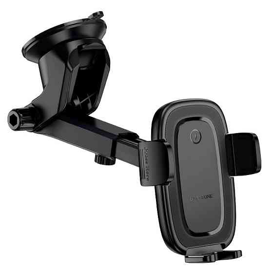 Автомобильный держатель для телефона с БЗП BOROFONE BH223 Follower push-type wireless fast charging car holder(center console) Одесса