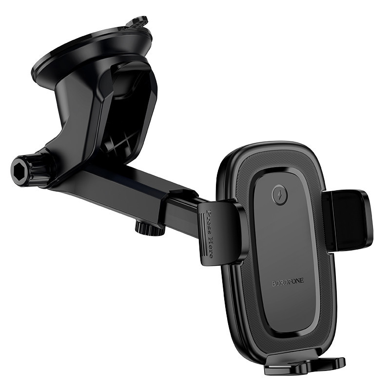 Автомобильный держатель для телефона с БЗП BOROFONE BH223 Follower push-type wireless fast charging car holder(center console) Одесса - изображение 5