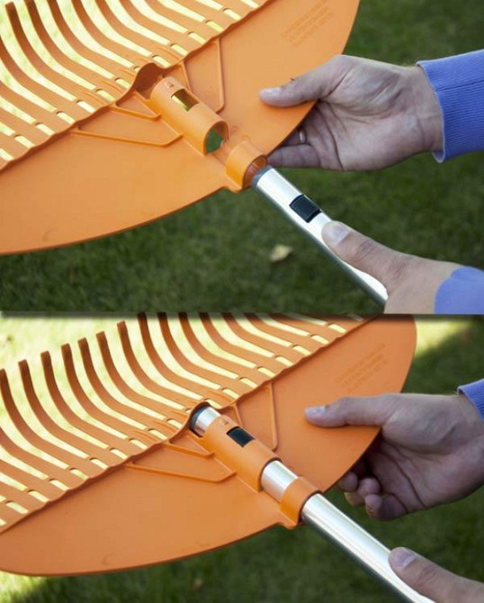 Грабли для газона с алиминивой ручкой 49см Bradas, Польша Киев - изображение 3