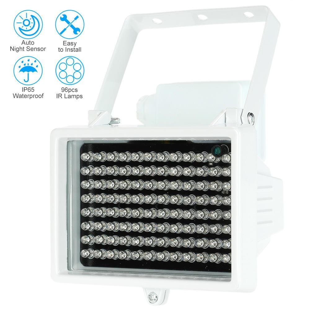 Вуличний інфрачервоний прожектор для камер, білий Київ - фото 10