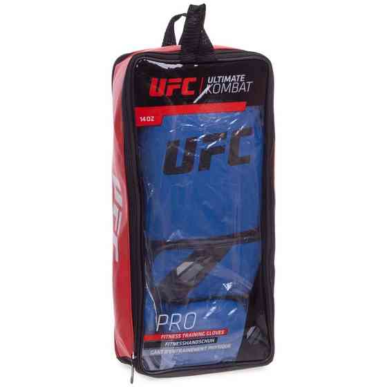 Перчатки боксерские UFC PRO Fitness UHK-75035 размер 12 унций синий Перчатки для бокса и единоборств Киев
