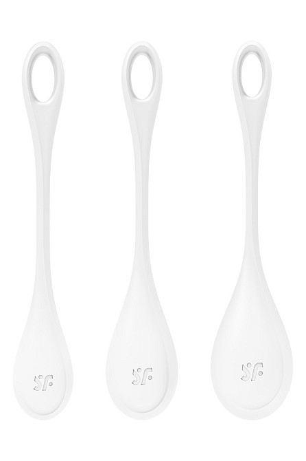 Набор вагинальных шариков Satisfyer Yoni Power 1 белые Sex Aura Киев - изображение 1