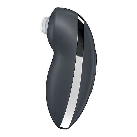 Вібростимулятор-пульсатор Satisfyer Tap & Climax 2 Grey, ефект постукування пальцем Sex Aura Київ