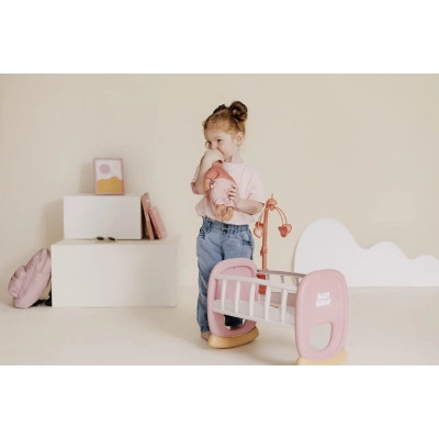 Игровой набор Smoby Колыбель Беби Ньорс. Терракотовая пудра с мобилем, 18 мес (7600220390) Винница - изображение 8