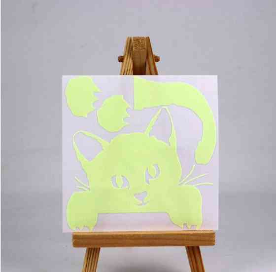 Кіт світиться в темряві 8*8см Київ