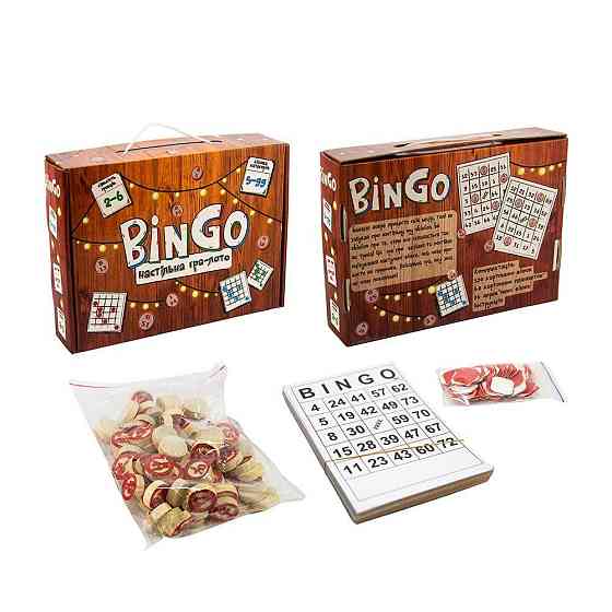Настільна гра-лото 30757 (укр) "BinGo", в кор-ці 24,6-18,3-5,5, шт Київ