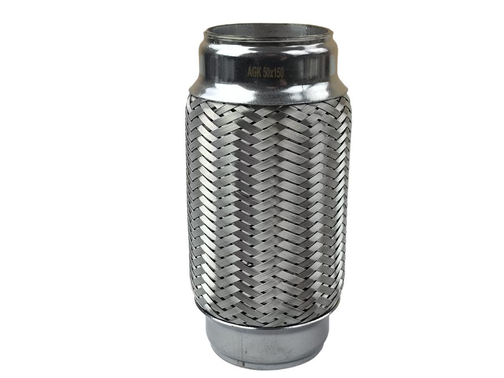 Гофра 50х150 (3-х слойная) приемной трубы Nexia 1.5 DOHC, Matiz, Chery Tiggo 2,0-2.4 AGK глушителя Мукачево - изображение 1