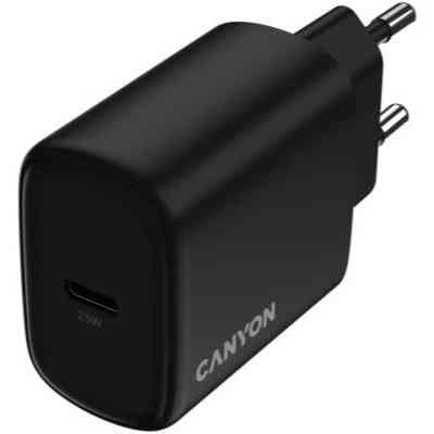 Зарядний пристрій Canyon OnCharge 250 25W 1xPD EU Black (CNE-CHA250-11) Вінниця