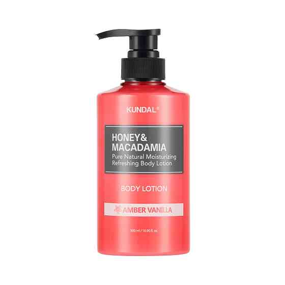 Лосьйон для тіла Амбра Ваніль Honey & Macadamia Pure Body Lotion Amber Vanilla Kundal 500 мл Київ