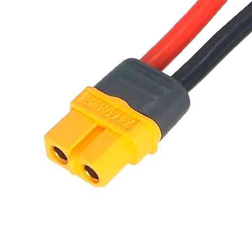 Кабель силовой XT60H-F XT60 23см 14AWG 30А, маркировка 12AWG, мама Киев