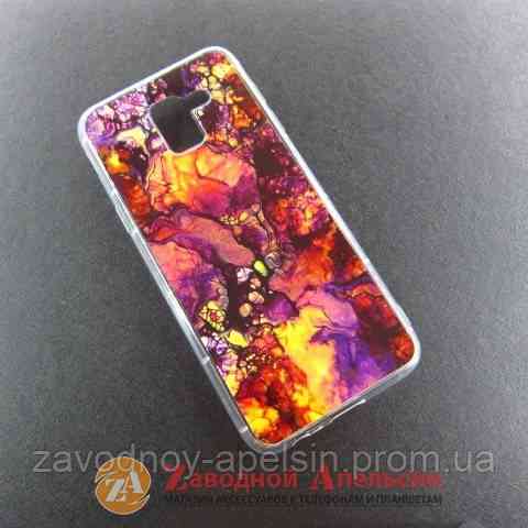 Samsung J6 J600 A6 A600 чехол рисунок мрамор Одесса