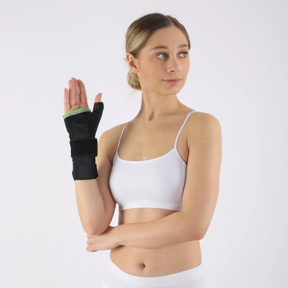 Бандаж для фіксації зап'ястя та великого пальця з металевою пластиною HS21, на ліву руку Розмір XXL Кам'янець-Подільський - фото 4