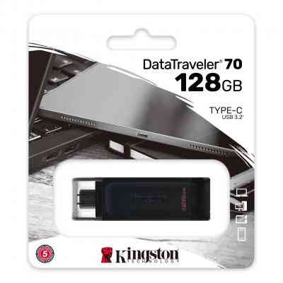 USB флеш накопичувач Kingston 128GB DataTraveler 70 USB 3.2 / Type-C (DT70/128GB) Вінниця