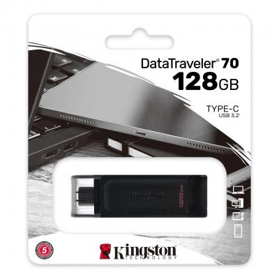 USB флеш накопичувач Kingston 128GB DataTraveler 70 USB 3.2 / Type-C (DT70/128GB) Вінниця - фото 3