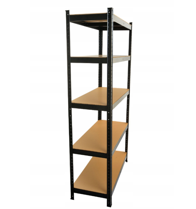 Стеллаж металлический 180х90х40 см 5 полок, погрузка - 175 кг на полку (Черный) Киев - изображение 6