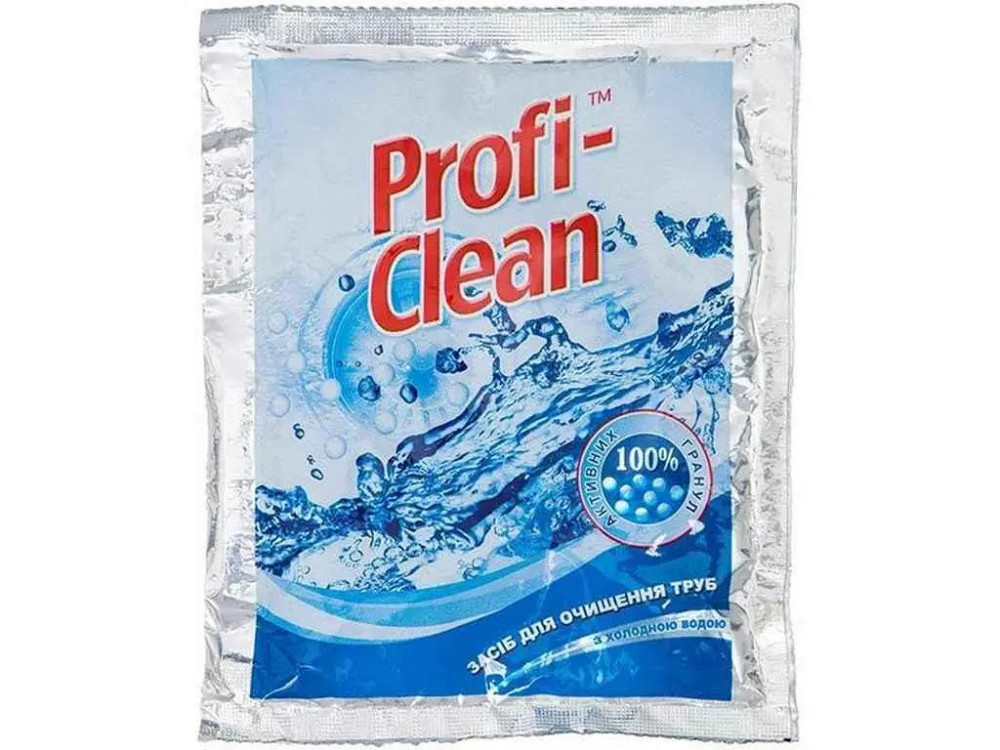 Засіб для чищення труб 60г з холодною водою ТМ PROFI-CLEAN Гостомель - фото 1