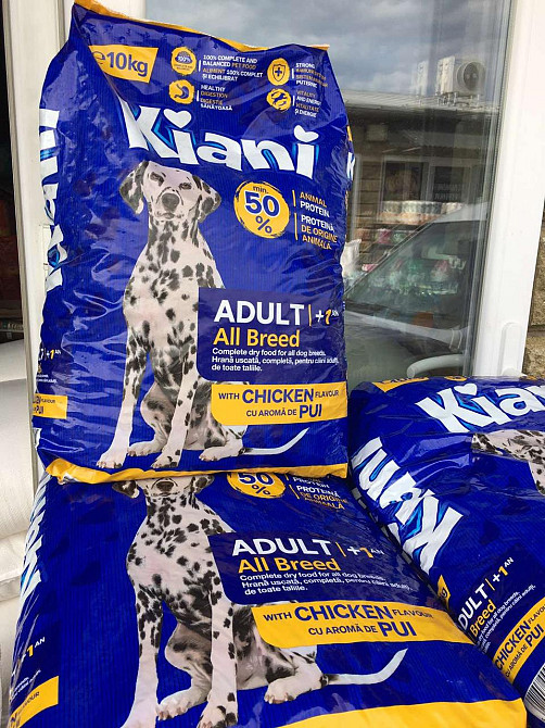 🍗 Kiani Adult Chicken 10 кг | Сухий корм для собак усіх порід | 50% тваринного білка 🐕 + смак курки Київ - фото 1