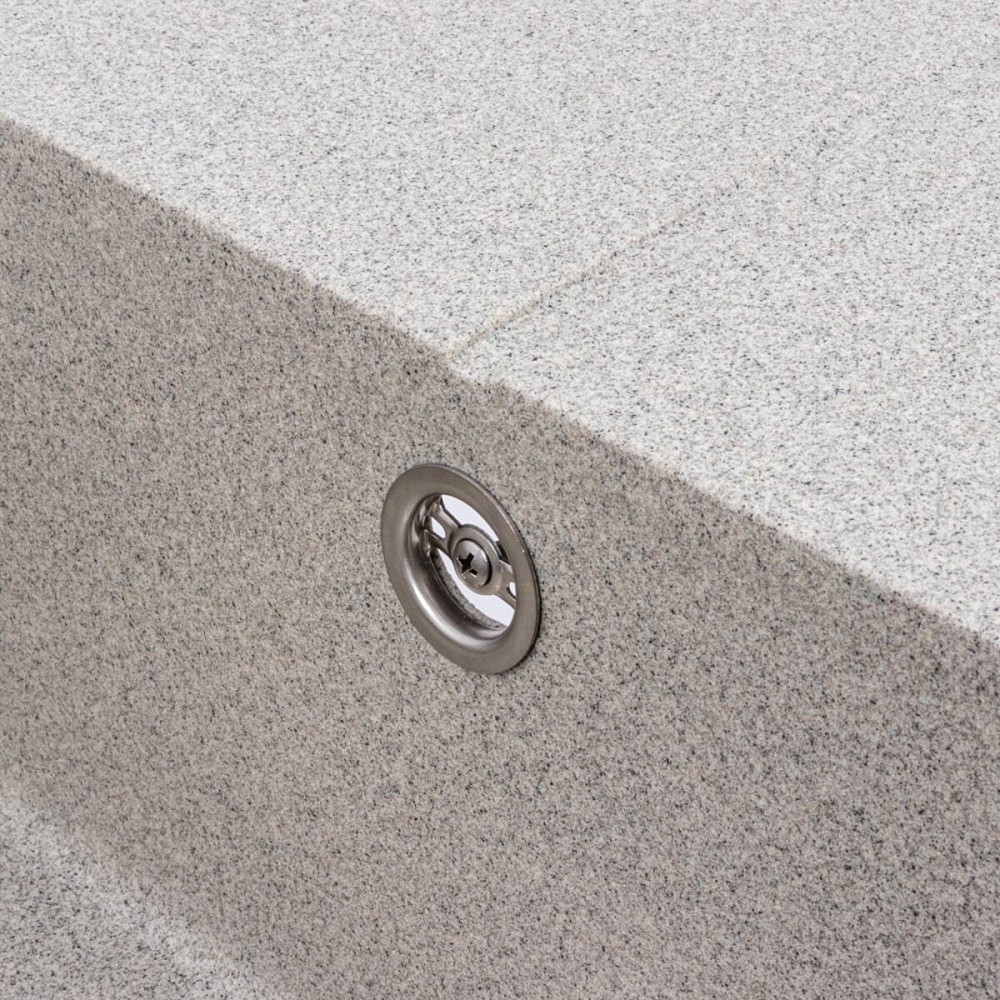 VALESO Гранітна мийка VALESO CALYPSO 7950 матова Сіра Київ - фото 6