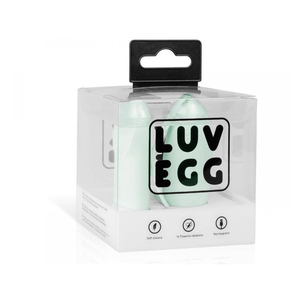 Виброяйцо с дистанционным пультом Luv Egg, силиконовое, зеленое, 6.5 х 3.5 см Sex Aura Киев - изображение 6