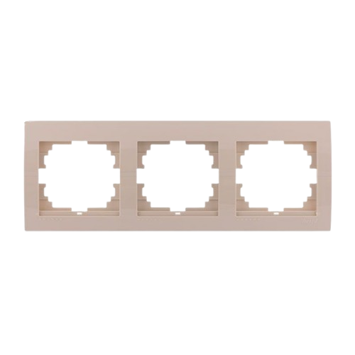 DERIY перлинно-білий металік Рамка горизонтальна 3-а Лезард Житомир - фото 1