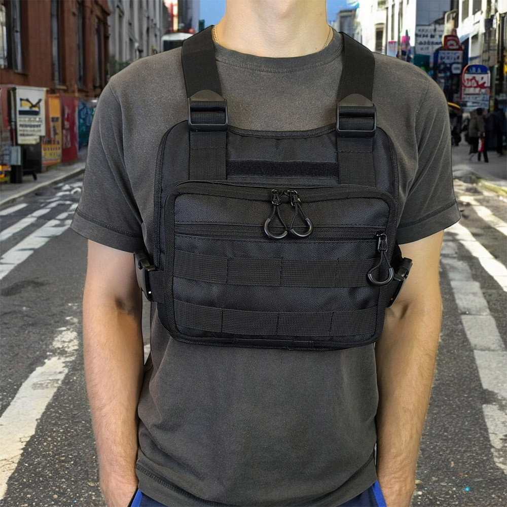 Молодіжна брезентова сумка, Чоловіча нагрудна сумка універсальна Чоловіча брезентова через плече IU-64 Львів - фото 3